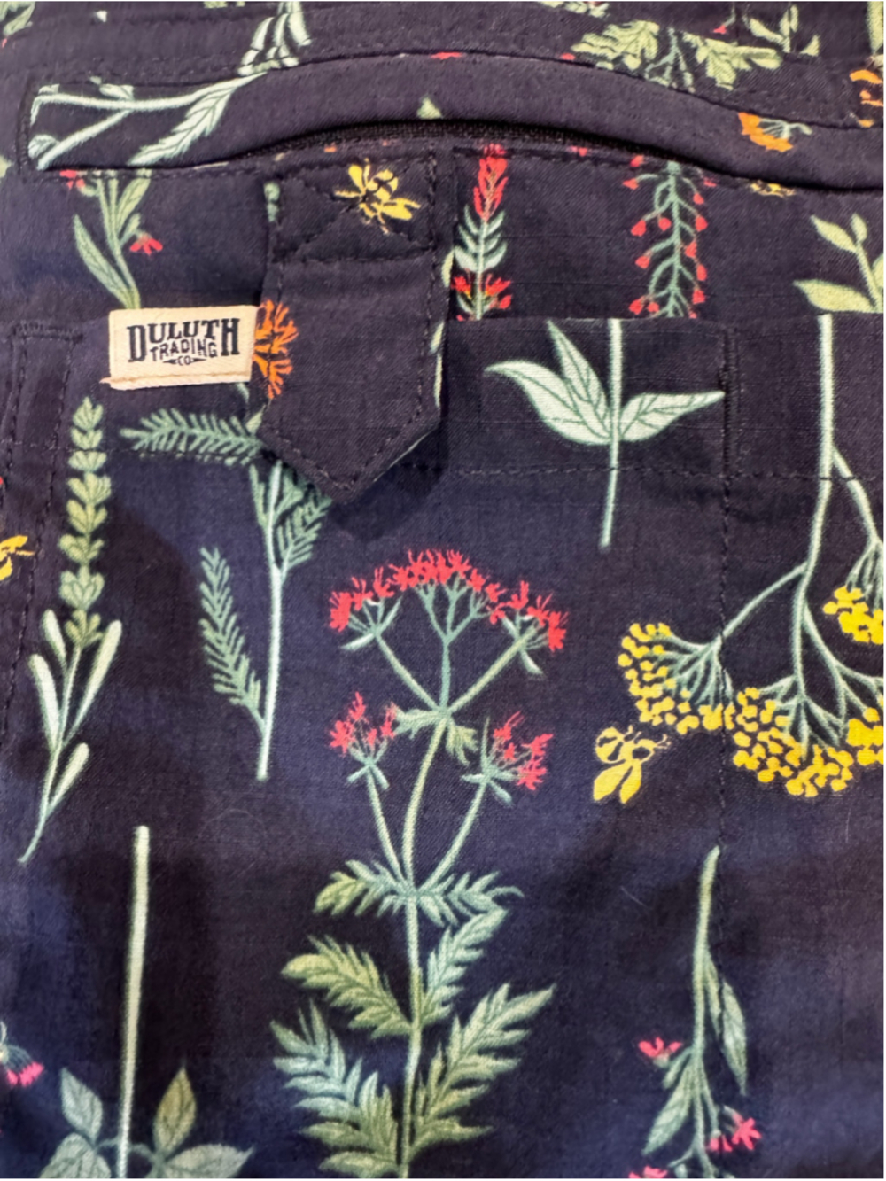 Duluth Trading Co. Wildflower Gardening Straight Leg Bibs - Picture 5 of 7